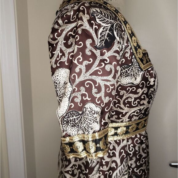 Vintage 60s Jean Varon brocade maxi dress - Picture 5 of 16